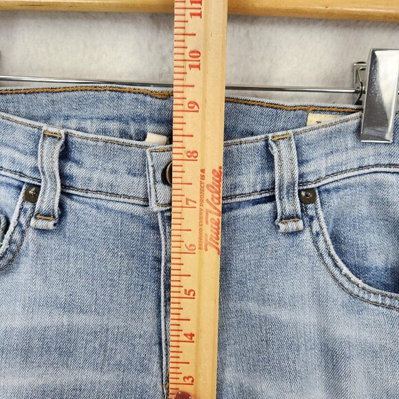 Rag & Bone Jeans Womens 27 Blue The Dre Light Wash Boyfriend Raw Hem Casual - Picture 5 of 14